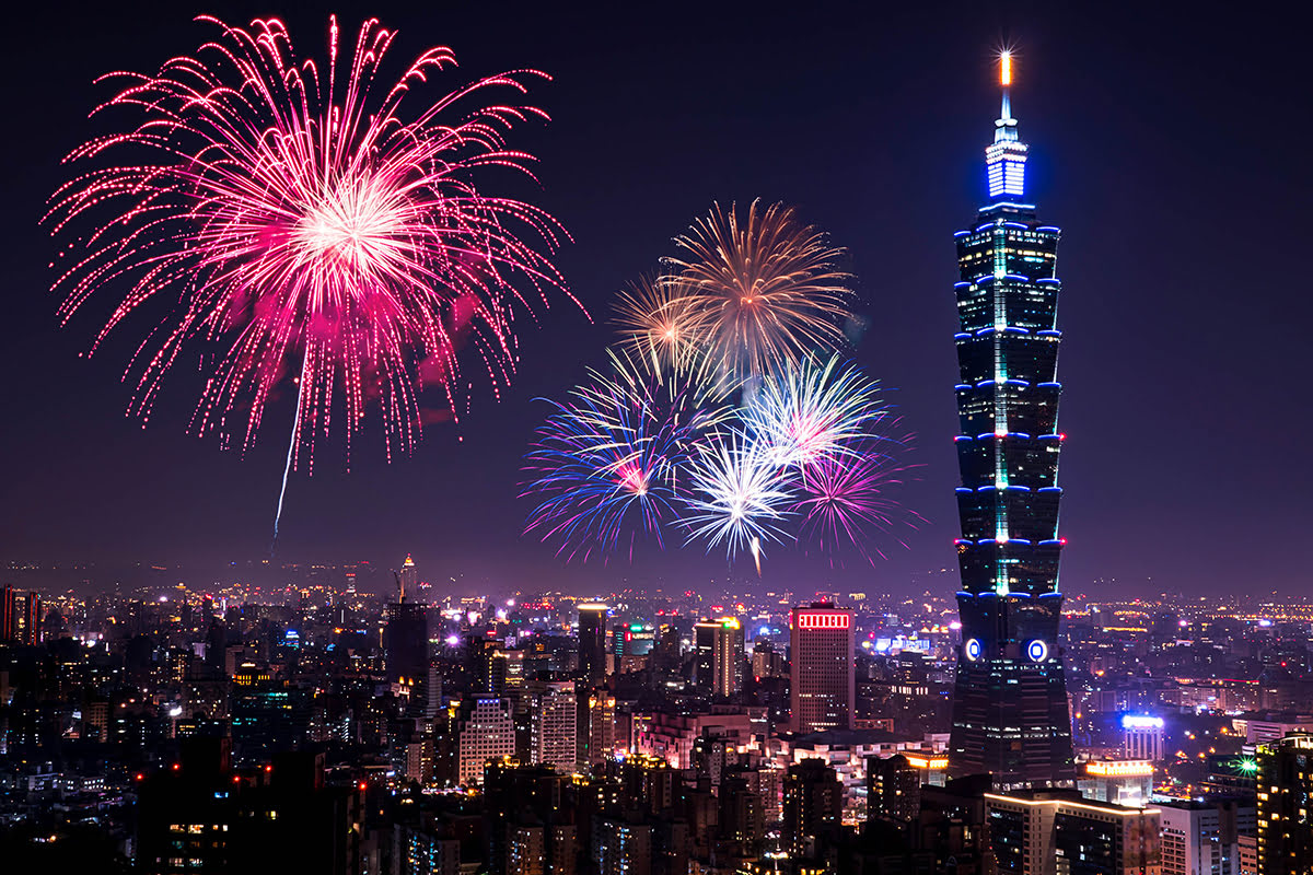 DU LỊCH ĐÀI LOAN: THƯỞNG THỨC PHÁO HOA NĂM MỚI