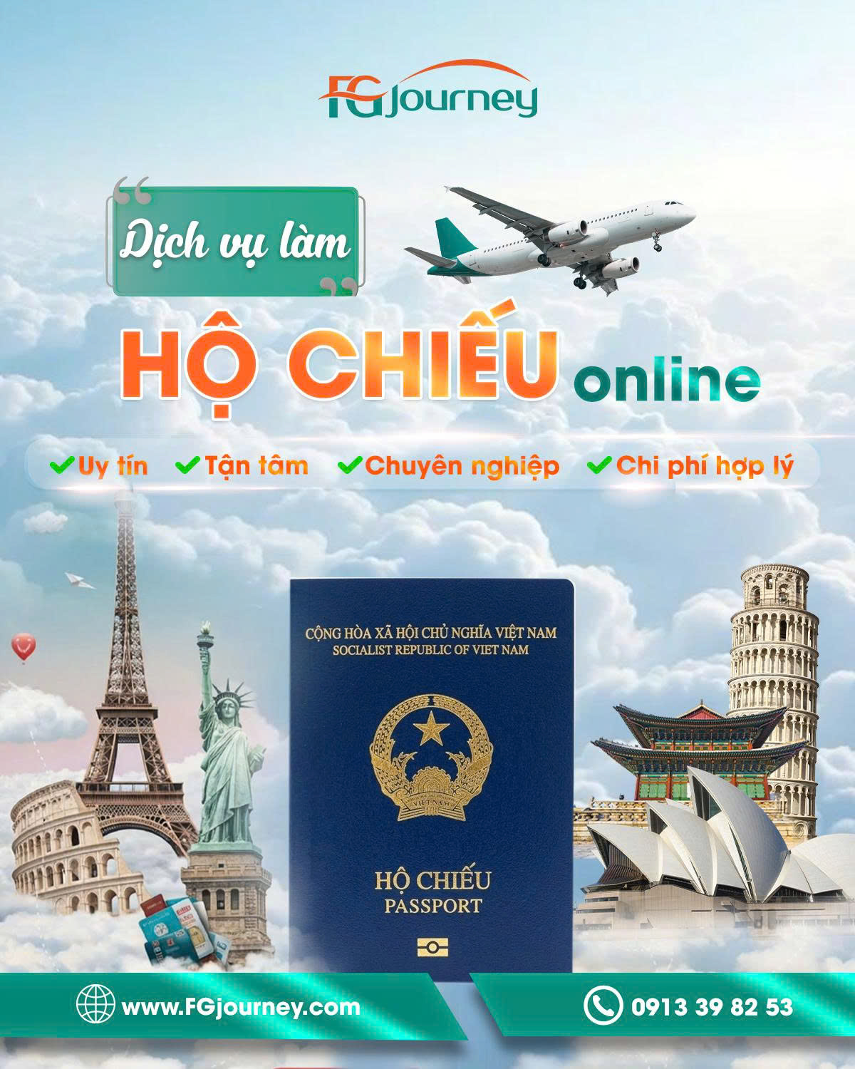 Dịch vụ làm hộ chiếu online